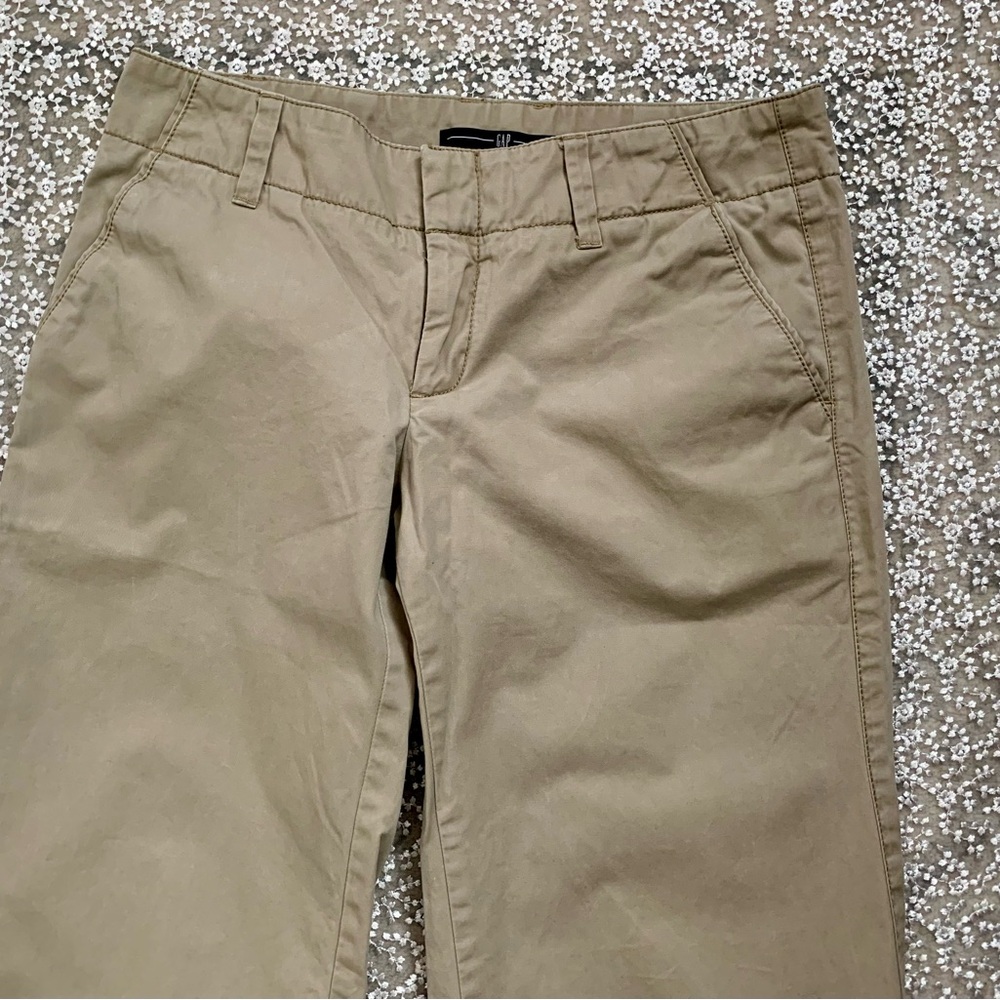 Gap Tan Chino Wide Leg Pants